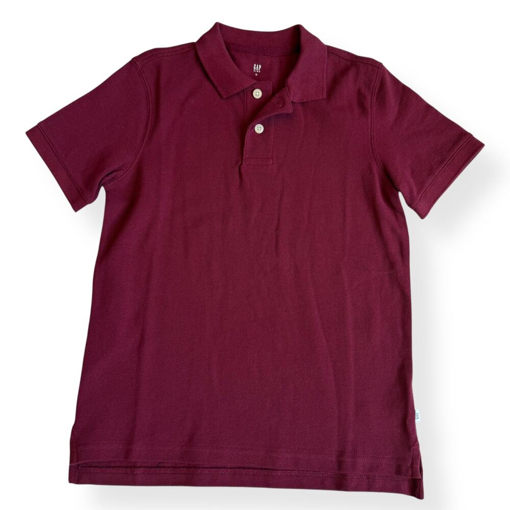 NWT Gap Kids Solid Burgundy Polo